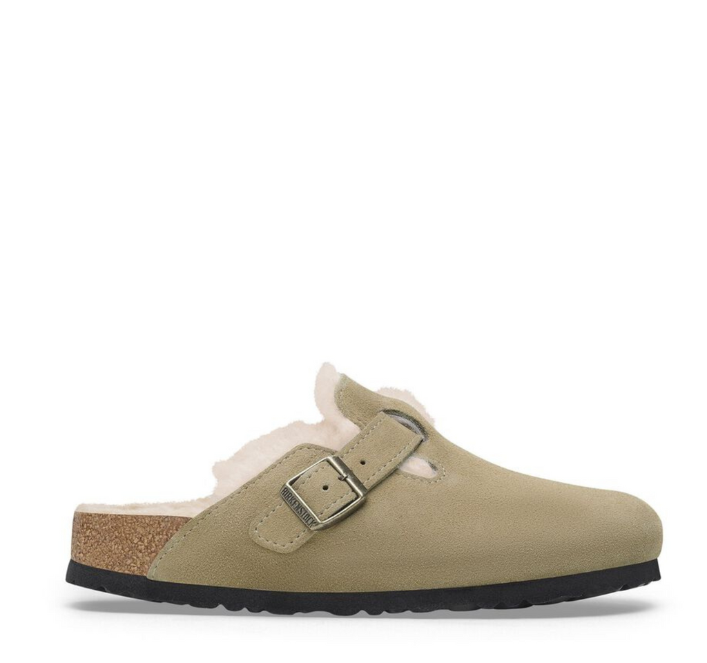 Birkenstock Boston Suede Shearling Clog