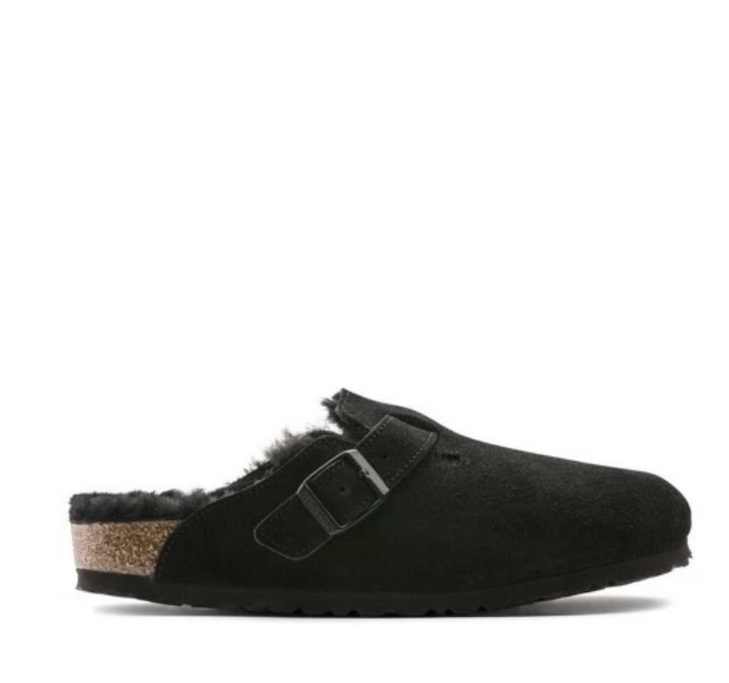 Birkenstock Boston Suede Shearling Clog