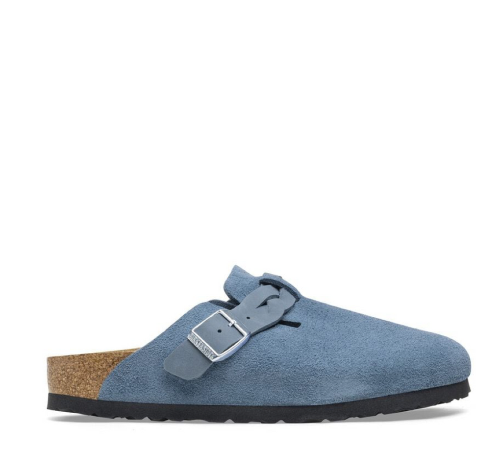 Birkenstock Boston Braided Clog in Suede