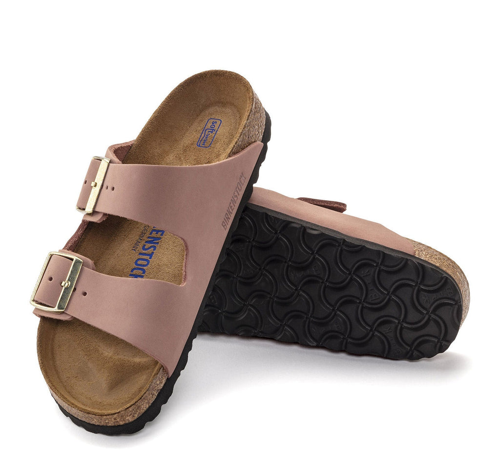Birkenstock Arizona Soft Footbed Nubuck Leather Sandal