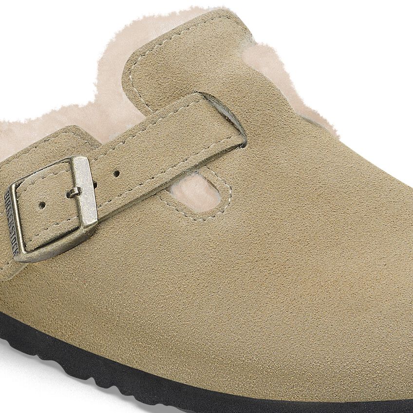 Birkenstock Boston Suede Shearling Clog