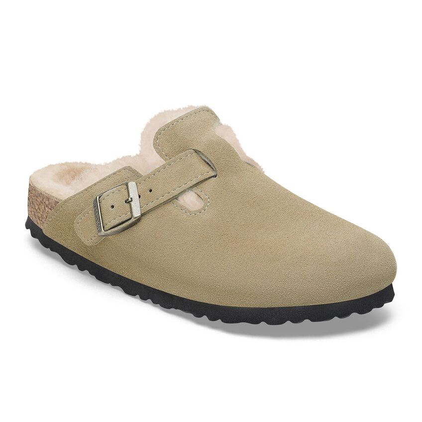 Birkenstock Boston Suede Shearling Clog