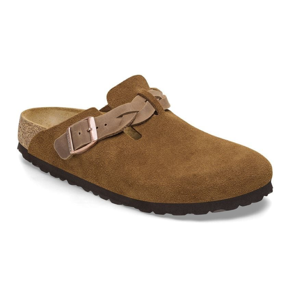 Birkenstock Boston Braided Clog in Suede