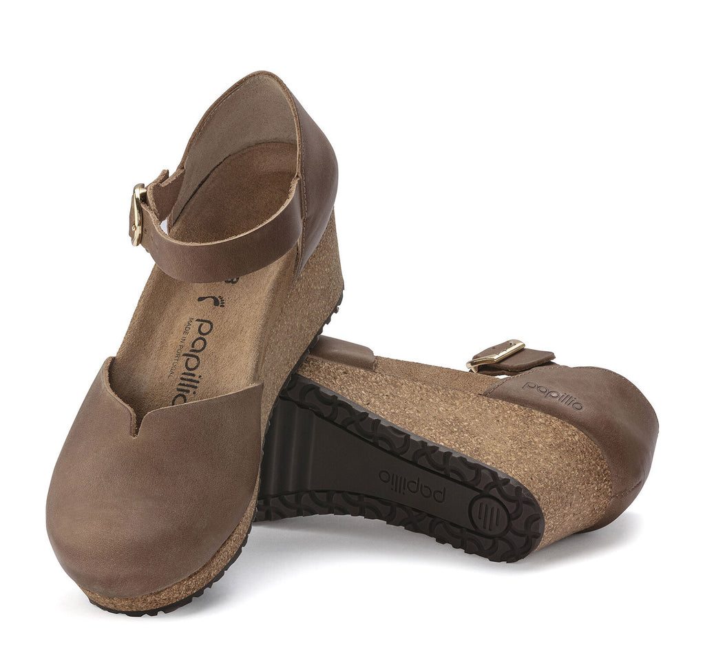 Birkenstock Mary Leather Wedge Sandal