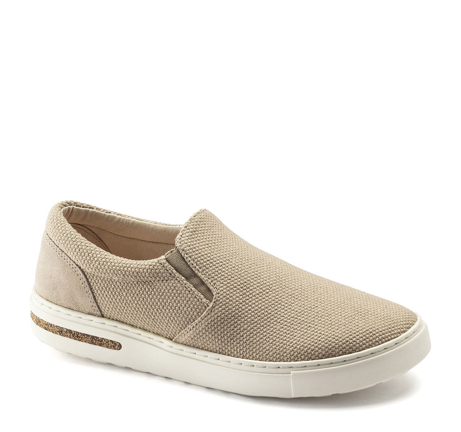 Birkenstock Oswego Slip On‎ Mens 42 Beige Canvas Frayed Casual Comfort Shoes NEW Amazon.com | Birkenstock Oswego - Canvas and Suede Upper  main image 4