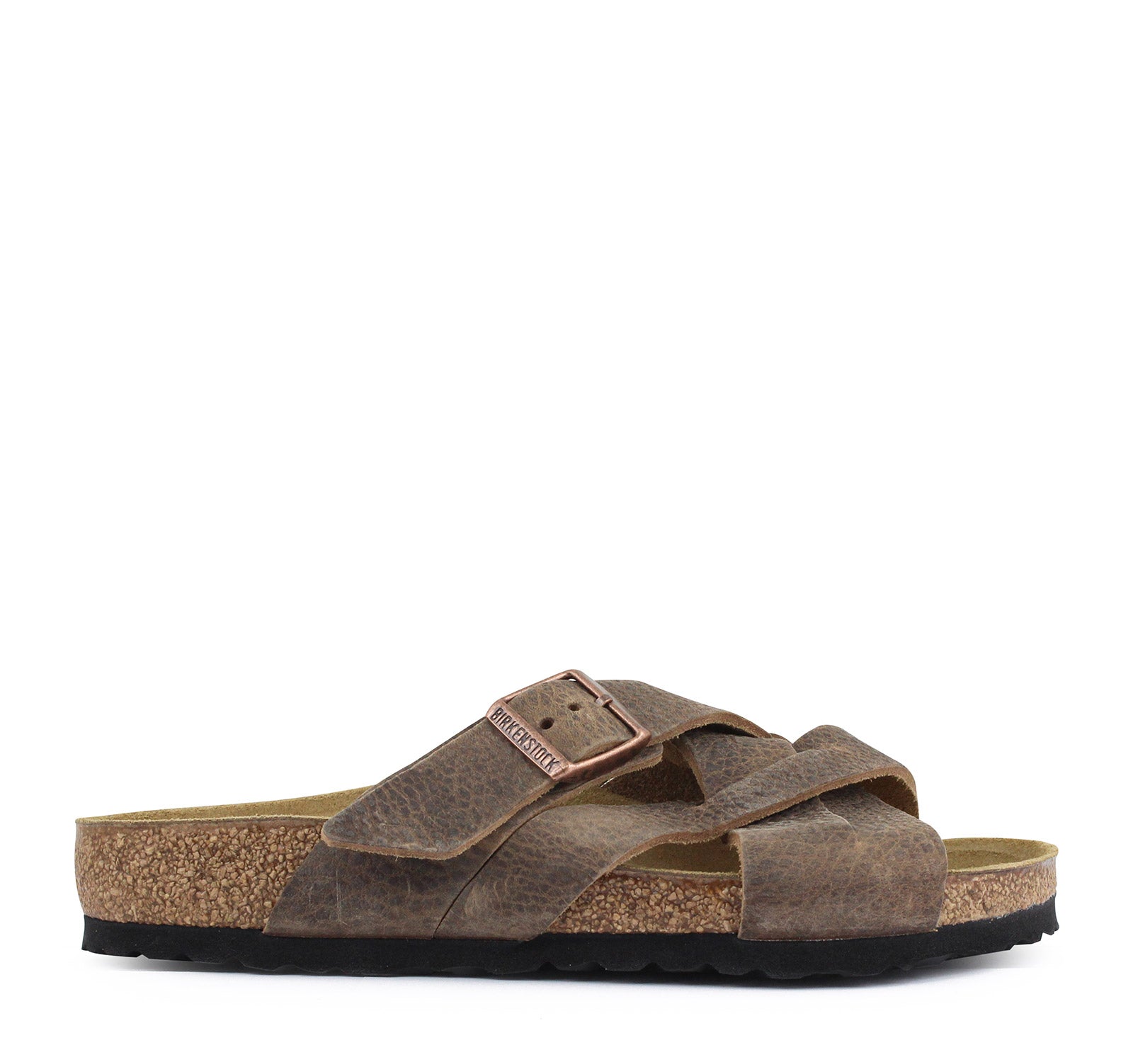 birkenstock lugano tobacco Oiled Leather Sandal– On The EDGE latex footbed provides comfort Birkenstock Women's Lugano Leather Sandal,