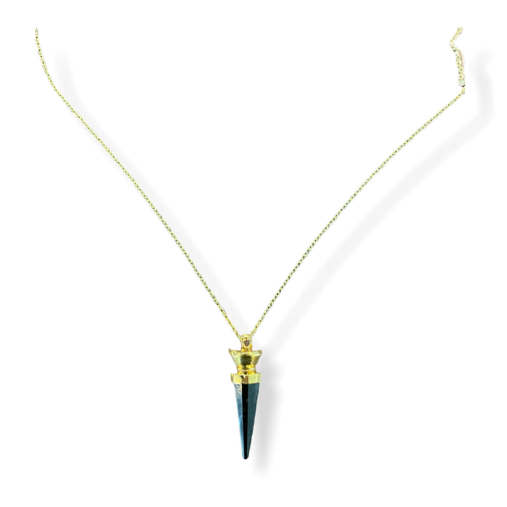 Mini Semiprecious Pendulum Necklace