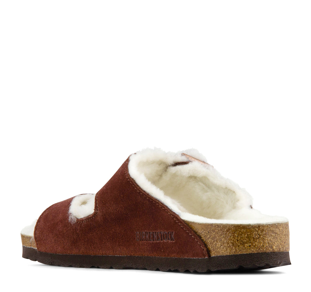 Birkenstock Arizona Shearling Suede Leather Sandal - On The EDGE