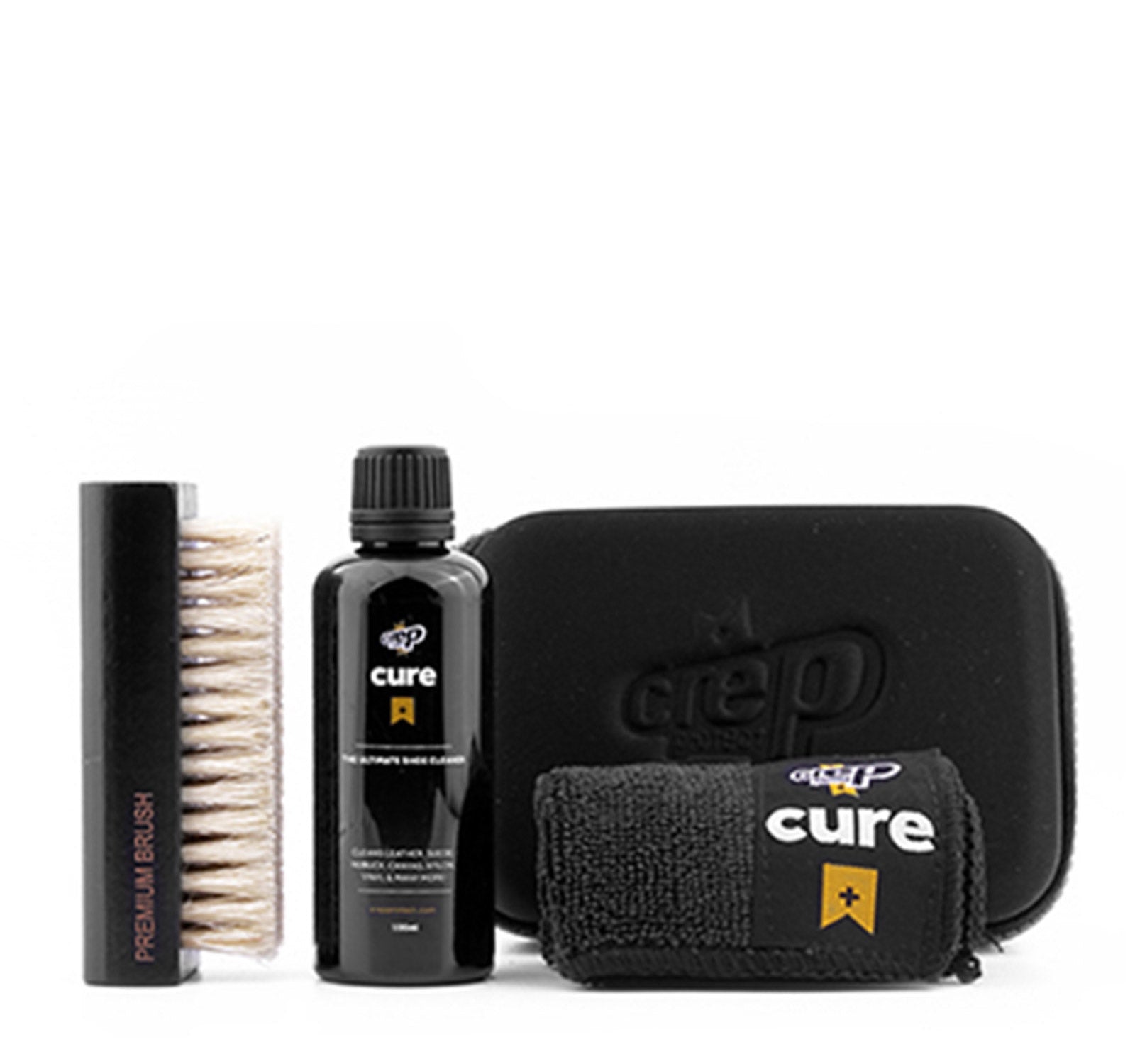 Crep Protect The Cure Kit Shoe Cleaning Spray, Hog Hair Brush & Microfibre  Cloth