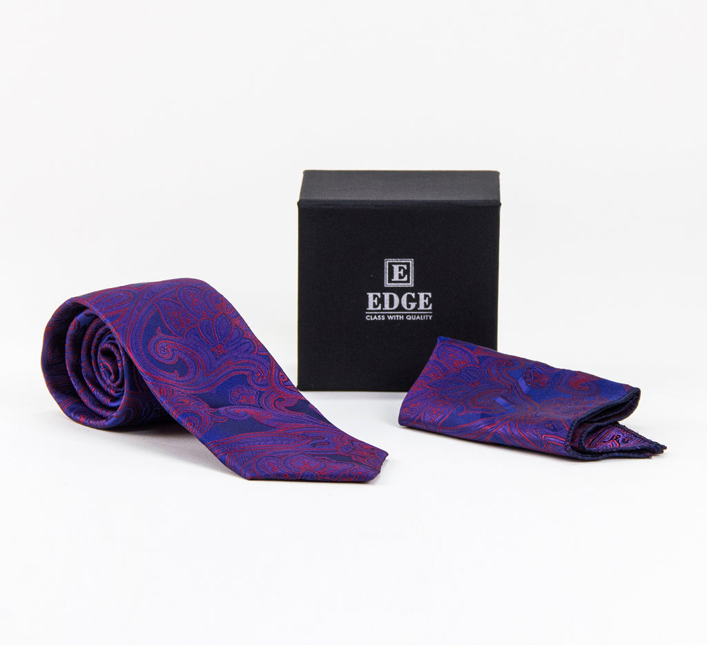EDGE Two-Piece Tie and Handkerchief Set - EDGE - On The EDGE
