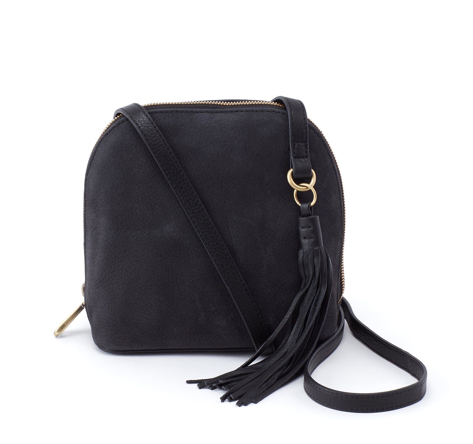 Hobo Nash Crossbody Bag in Nubuck Black– On The EDGE