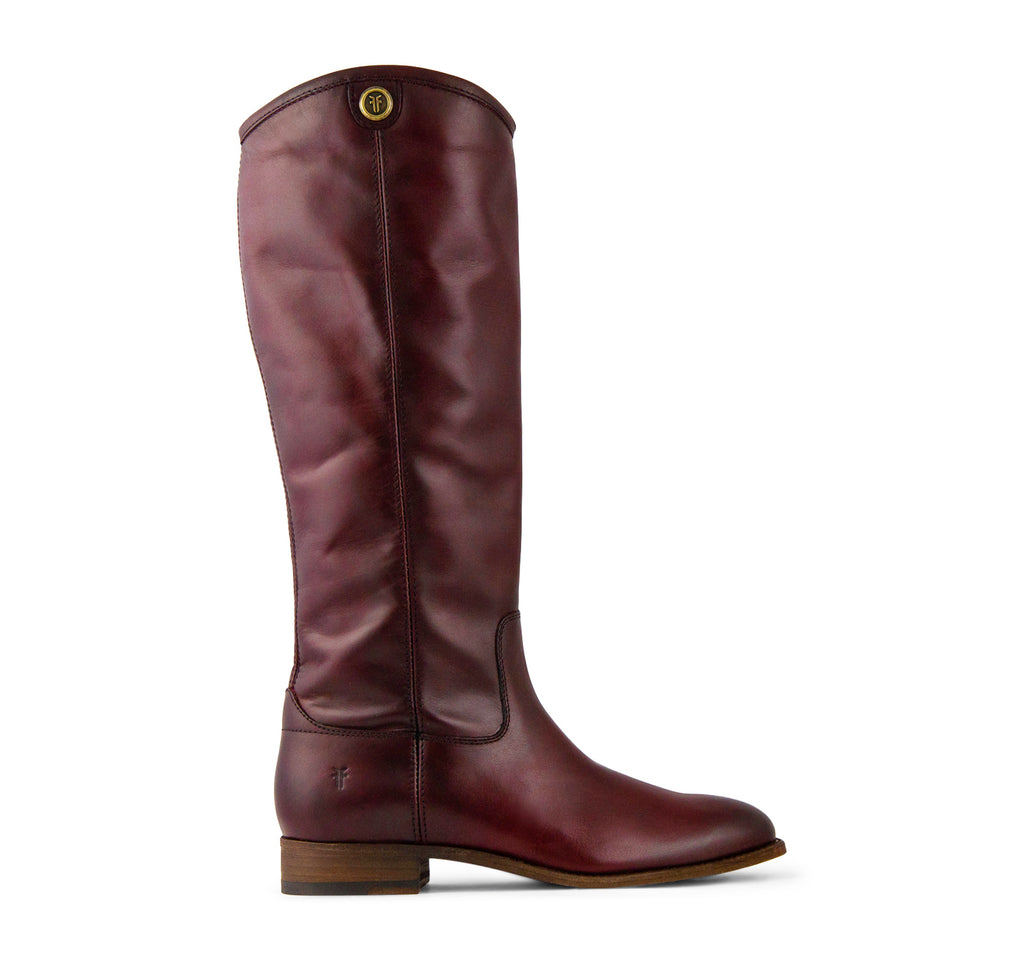 Frye Melissa Button 2 Tall Women's Boot in Wine - On The EDGE
