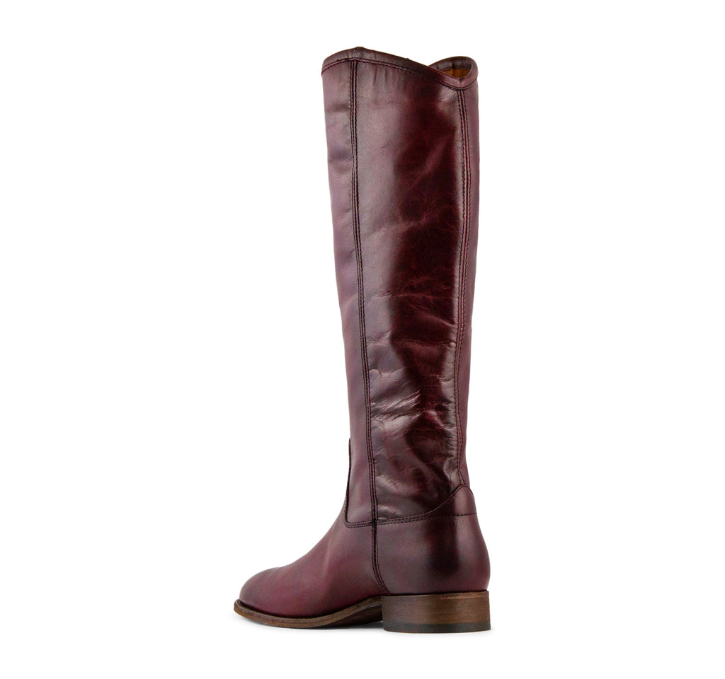 Frye Melissa Button 2 Tall Women's Boot in Wine - On The EDGE