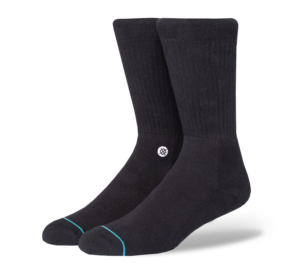 Stance Classic Crew Men's Socks in Icon Black and White - On The EDGE