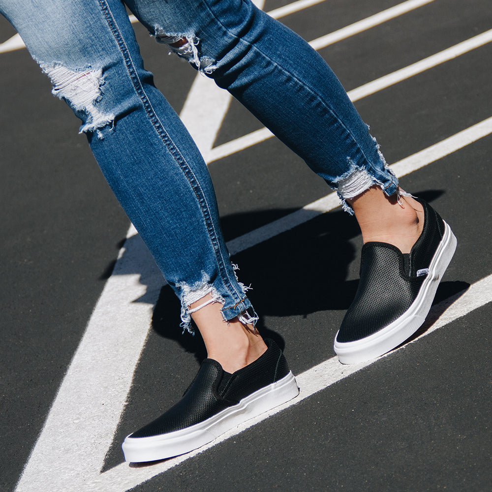 Vans Slip-On Perf Leather Sneaker– On The EDGE