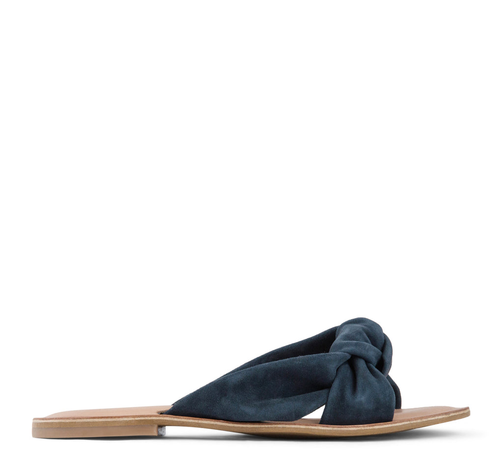 Jeffrey Campbell Zocalo Slide Women's Sandal in Navy Suede - On The EDGE